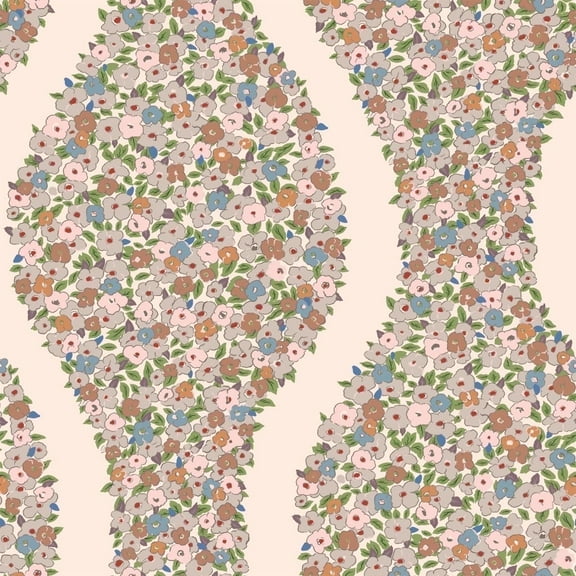 Tempaper She She Cosy Posy Floral Peel and Stick Wallpaper, 20.5" x 16.5'