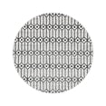 thumbnail image 2 of Unique Loom Matrix Trellis Collection Area Rug - Diamonds (5' 1" Round White/Gray), 2 of 6