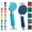 BURGUNDY, variant on Lightweight High-Pressure Handheld Shower Head with Powerful Shower Spray in Multiple Vibrant Colors (PUNCH-BLACK)