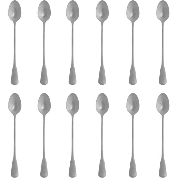Oneida Colonial Boston 18/8 Stainless Steel Iced Beverage Spoon (Set of Twelve)