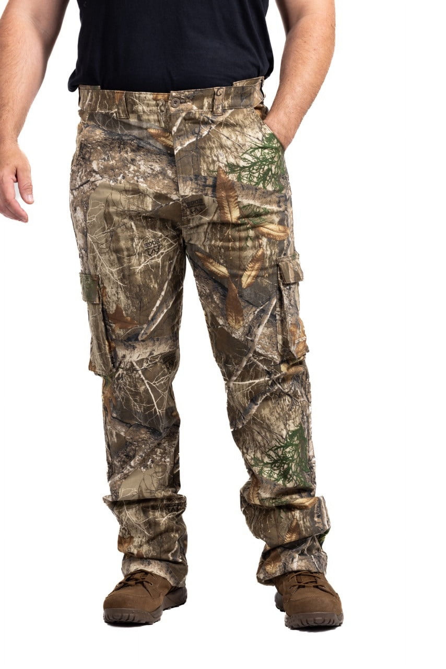 Realtree Men’s 6-Pocket Cargo Camo Hunting Pants , Regular Fit, Straight Leg, Camo Pants for Outdoor, Hiking Wear | S-4X