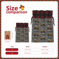thumbnail image 3 of Gaeub Construction Machines Print Christmas Gift Bag with Drawstrings,Drawstring Gift Bag for Xmas,Christmas Linen Bag,Gift Wrapping Bags for Presents Party -Black, 3 of 8
