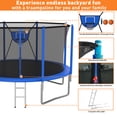 thumbnail image 2 of CITYLE 12FT Trampoline 1200LBS Trampoline for Adults and Kids Trampolines with Basketball Hoop, Enclosure, Outdoor Heavy Duty Trampoline, Easy to Install & Last Long, 2 of 5