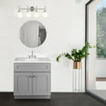 thumbnail image 4 of Design House Brookings 31" x 22" Ready to Assemble Shaker 2-Door Bath Vanity with Cultured Marble 4" Centerset Top, Gray/White, 4 of 25