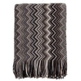 thumbnail image 7 of Battilo Boho Throw Blanket for Couch,Black Knitted Sofa Blanket,Lightweight Afghan Blanket,50"x80", 7 of 7