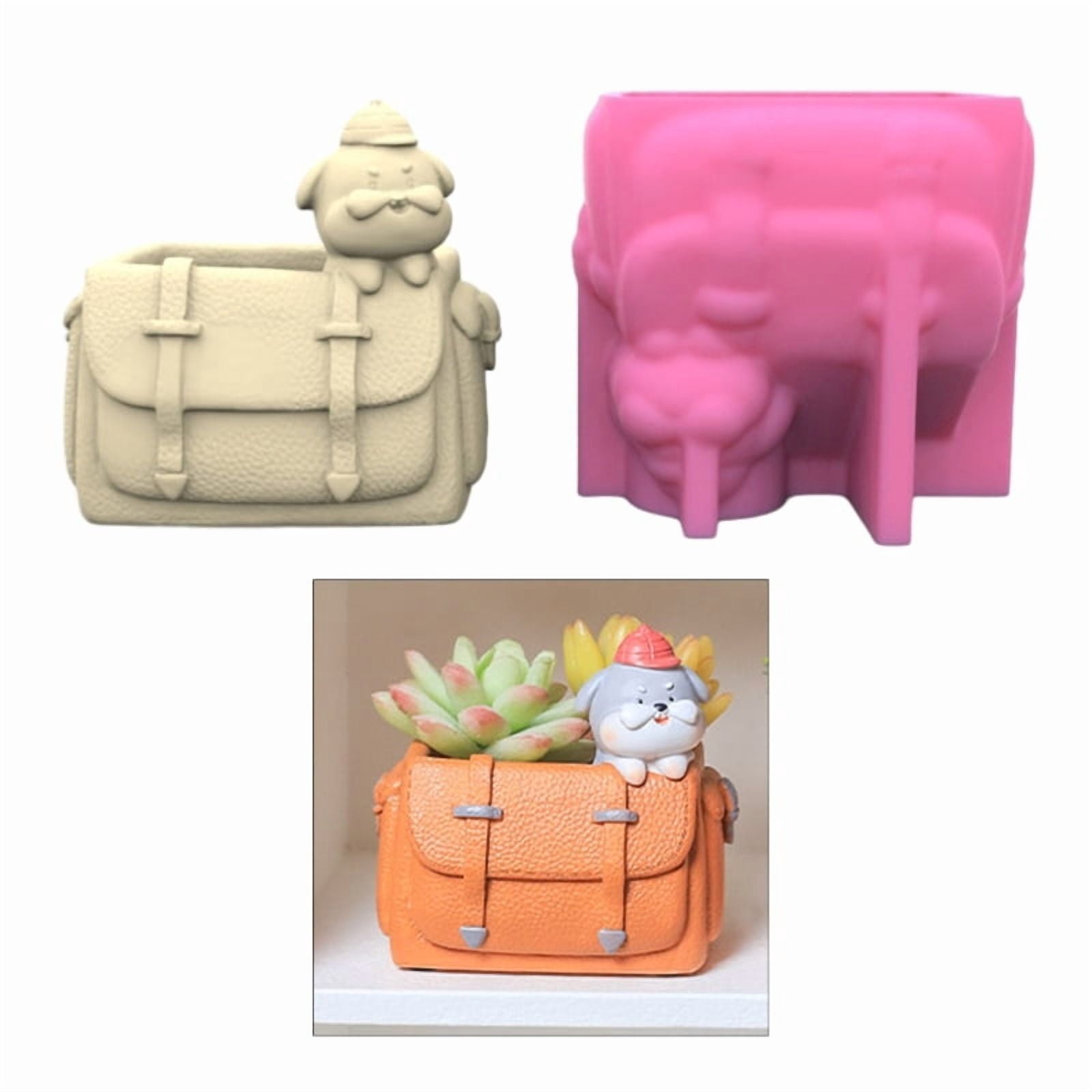 Succulent Plant Pots Silicone Mold Jewelry Storage Boxes Resin Mold DIY Concrete Flower Pot Pen Holder Mold Home Decor