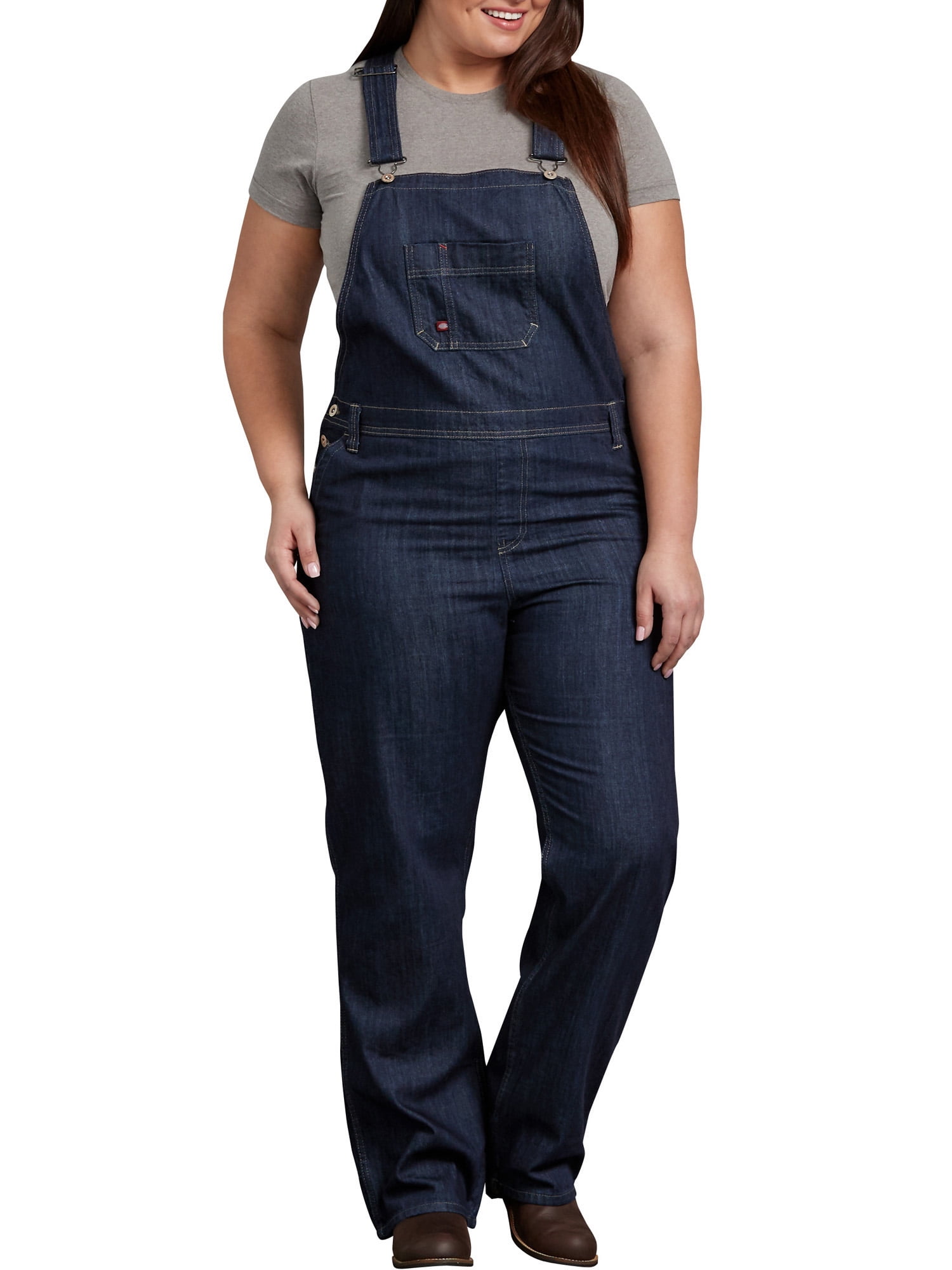 plus size denim overalls