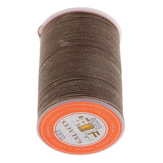 Leather Thread Made of Polyester, 0.65mm Thick, ed for Hand Sewing, Saddlery Thread Ribbon ed Yarn Cord for Leather