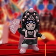 thumbnail image 4 of Chinese Traditional Sichuan Opera Themed Pink Face-Changing Doll - Plastic Crafted 5-Mask Transformable Toy with Press-Hat Mechanism, Unique Decorative Gift & Souvenir for All Ages, 4 of 6
