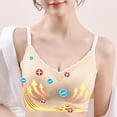 thumbnail image 4 of XFHLMJFF Breathable Bra For Women Everyday Bralette Front Side Buckle Lace Edge Without Steel Ring Movement Seamless Gathering Adjustment Yoga Sleep Stylish Underwear, 4 of 9