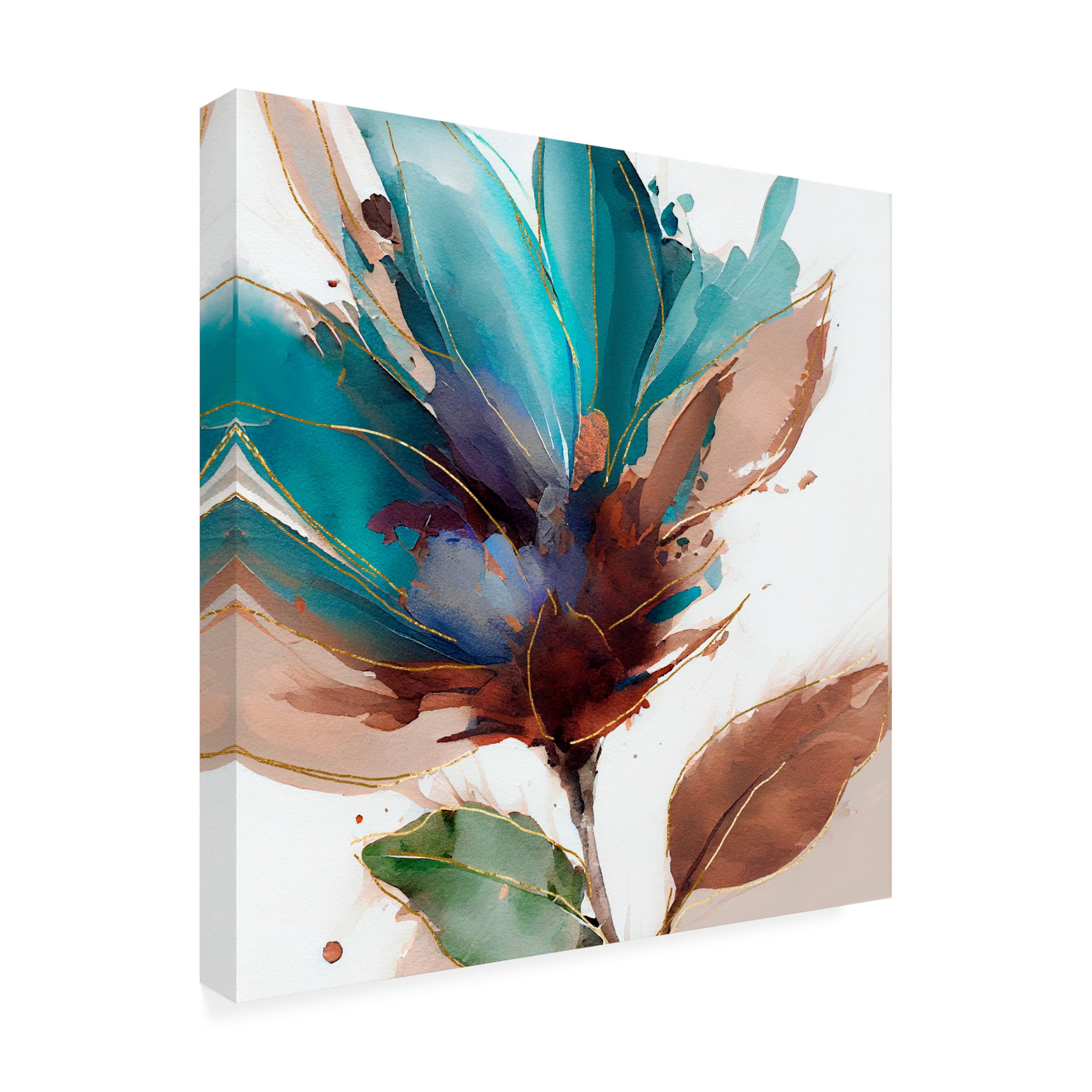 Canvas Wall Art - Sasha 'Defiant Nature II' Wall Art for Living Room, Bedroom, or Office Décor by Trademark Fine Art - 35 x 35 Inches