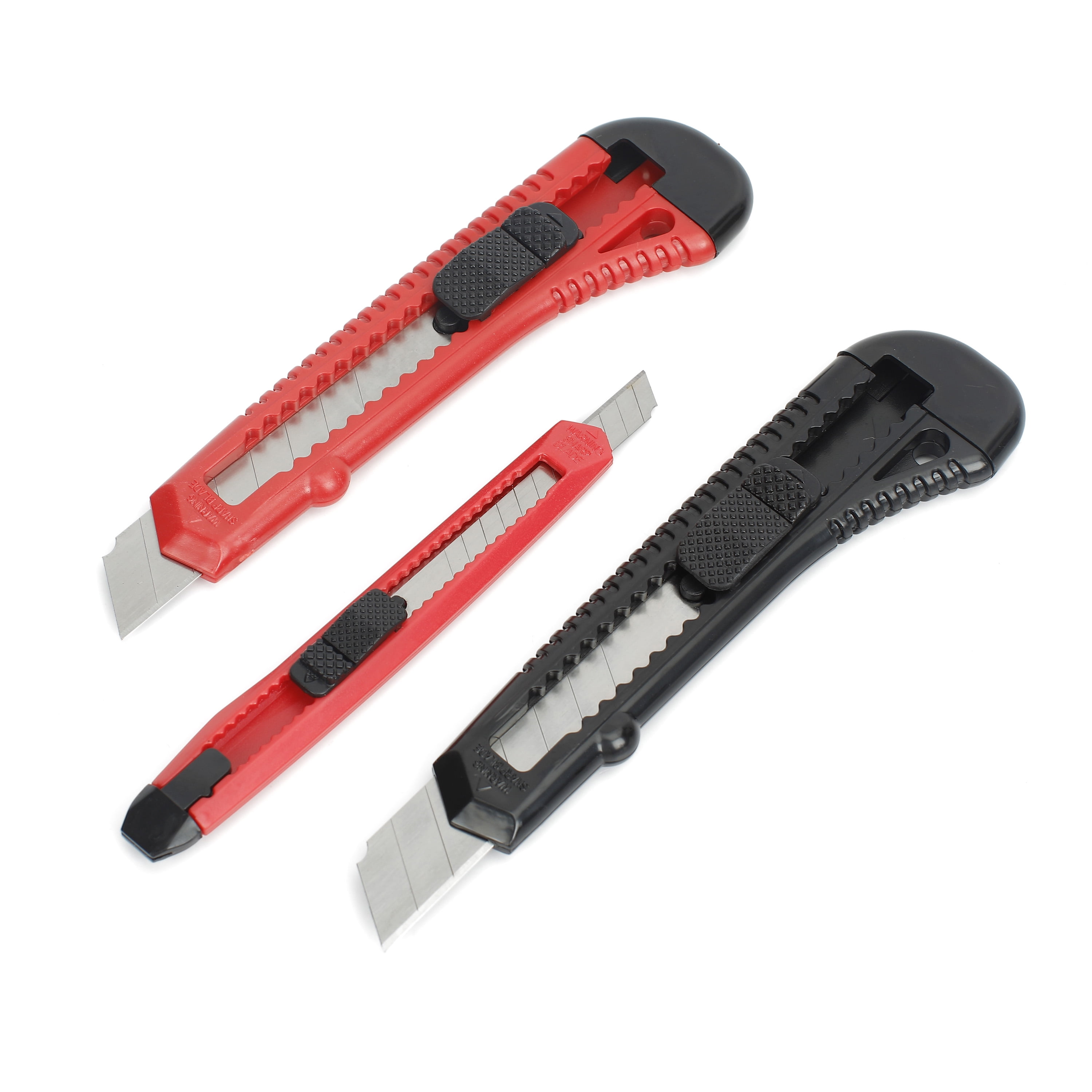 Hyper Tough Snapoff Utility Knife Set,9mm,18mm,18mm, 3 Piece