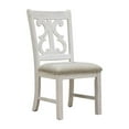thumbnail image 3 of Furniture of America Muschamp Wood Dining Chair in Antique White (Set of 2), 3 of 7