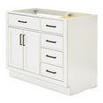 thumbnail image 4 of Ariel Hepburn 42 In. Left Offset Single Sink Base Cabinet In White, 4 of 10
