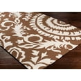 thumbnail image 2 of Mark&Day Wool Rugs, 2x3 Kaathoven Traditional Dark Brown/Ivory Area Rug, Brown Ivory Carpet for Living Room, Bedroom or Kitchen (2' x 3'), 2 of 6