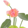 thumbnail image 3 of OULII Ramo De Loto Artificial Rosa Duradero Para Interior Y Exterior, 3 of 7