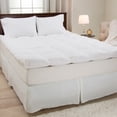thumbnail image 5 of Somerset Home Down Mattress Topper - Queen 4-Inch Duck and Goose Feather Bed with Cotton Mattress Topper Cover (White), 5 of 8