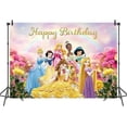 thumbnail image 1 of Disney Princess Dreamy Colorful Theme Backdrop, Baby Shower, Fondo de fotografía, decoración de fiesta de cumpleaños, pancarta, 1 of 4