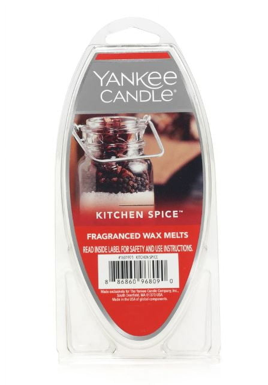 Yankee Candle Kitchen Spice Fragranced Wax Melts, 2.6 oz Pack of 2