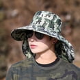 thumbnail image 2 of Yuedong Summer Outdoor Hiking Hat Wide Brim Man Breathable Mesh Sport Hiking Running Cap Beach Hats Camouflage Sun UV Protection Sun Shade Hat, 2 of 18