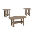 thumbnail image 1 of Monarch Specialties Table Set, 3pcs Set, Coffee, End, Side, Accent, Living Room, Laminate, Brown, Transitional, 1 of 2