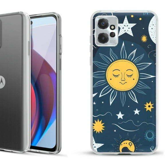 OneToughShield ® Compatible with Motorola Moto G Power 5G 2023 Fashion Phone Case - Sun N Star