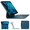 Pacific blue, variant on typecase Keyboard for iPad 11th Gen(A16, 2025) & iPad 10th Gen (10.9", 2022) - 11 Colors Backlit, Thin, Multi-Touch Trackpad, Magnetic, Pencil Holder - Black