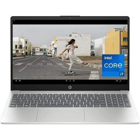 HP 15-fd0099nr 15.6" Laptop, 13th Gen Intel Core i7, 16GB RAM, 512GB SSD, Silver, Windows 11 Home