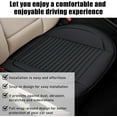 thumbnail image 5 of Car Seat Bottom Cover Pad, 24.4"×21.7" Leather Vehicle Seat Protector Mat with Pocket, Auto Front Seat Button Cushion Pad, Universal Interior Decor Car Accessories (Black), 5 of 5