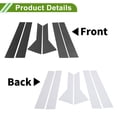 thumbnail image 3 of Moldura de Ventana del Poste de la Puerta Unique Bargains para Chevy Trax 2024 Patrón de Fibra de Carbono Negro Frontal Trasero Izquierdo Derecho Sticker Antirrayones Cubierta de Postes 6 Pcs, 3 of 7