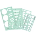 thumbnail image 4 of CIMAXIC 4pcs Measuring Template Stencil Geometric Stencils Multiple Shapes Drawing Tools,9.84"X5.67"X0.04", 4 of 4