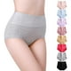 thumbnail image 2 of Paquete de 3 bragas de algodón para mujer, de cintura alta, para posparto, de cobertura total, suaves y cómodas., 2 of 8