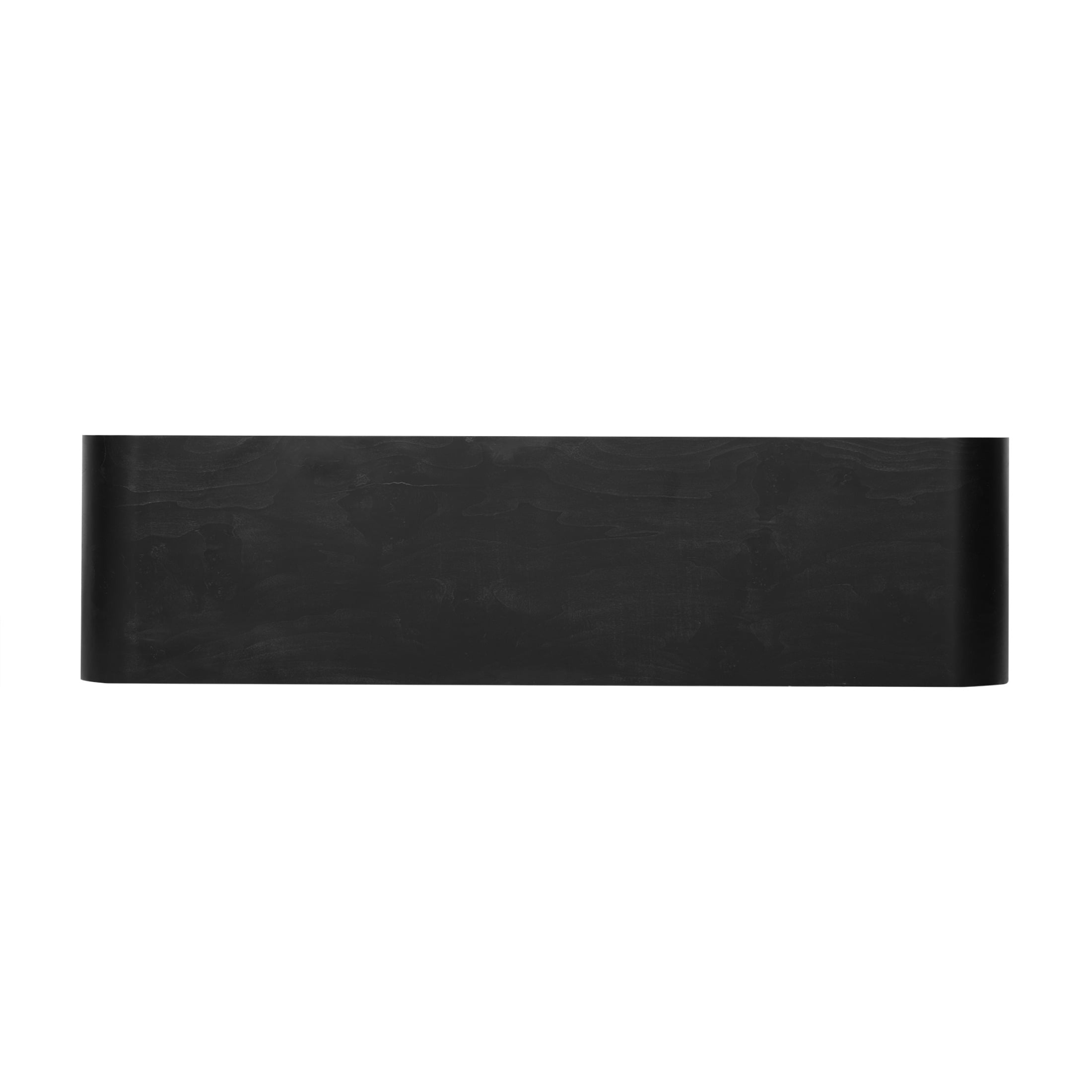 60" Burl Wood Console Table, Wooden Console Table with 2 Large Drawers, Entryway Table with Metal Handles, for Foyer, Hallway, Living Room, Office, Black