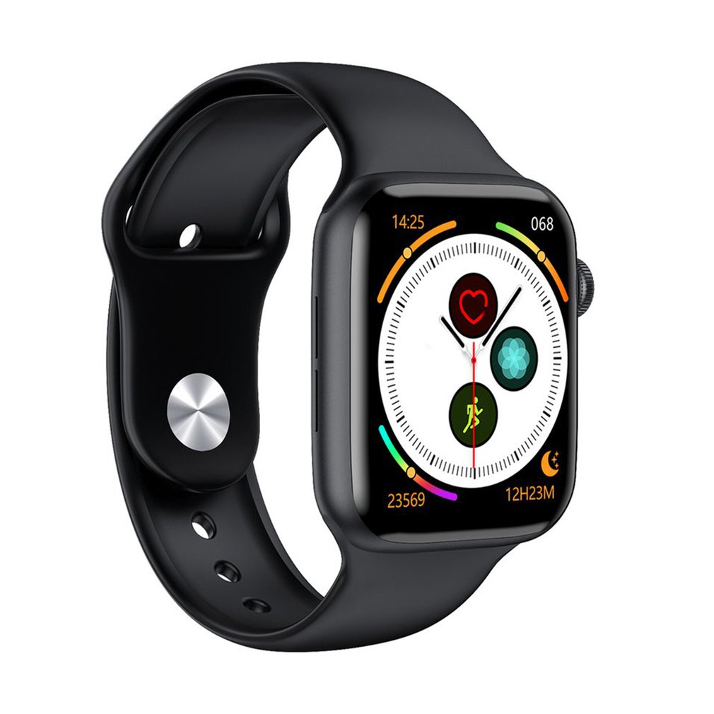 Gomyhom New W26 Smart Watch Large Screen Full Touch Heart Rate Check Wristband Watch black