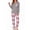 Grey Pink Love, variant on Fantaslook Women Pajama Sets 2 Piece Long Sleeve Pajama Sets With Long Printed Jogger Pants Sleepwear Loose Lounge Sets