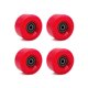 thumbnail image 2 of Sonducket 4 piezas de rueda de patín, componentes rodantes de repuesto, accesorios modificados, ruedas gruesas para patines, accesorio deportivo patinar Rojo, 2 of 6