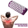 thumbnail image 1 of Almohada de masaje de acupresión de loto para aliviar el dolor de estrés, cojín para el cuello (púrpura) Likrtyny Para Estrenar, 1 of 4