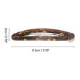 thumbnail image 4 of Unique Bargains 1 Pc Hair Snap Clip Fashion Hair Clips Yellow Coffee Color, 4 of 5