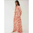 thumbnail image 4 of Printed Long Sleeve Viscose Maxi Dress, 4 of 6