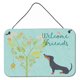 thumbnail image 1 of "Treasures Welcome Friends Black Tan Dachshund Metal Print, 8hx12w" Caroline's Treasures BB7630DS812, 1 of 1