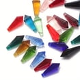 thumbnail image 2 of 20pcs 8x20mm Colorful Glass Beads - Water Drop Shape with Horizontal Hole for Jewelry Making, DIY Crafts, Earrings, Bracelets, Necklaces - Vibrant Assorted Colors, Glass Beads for Jewelry Making,, 2 of 19