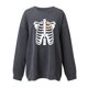 thumbnail image 1 of Moda mujer estampado cuello redondo pulóver Tops manga larga cómoda blusa sudadera Fridja  fjkfkj6048, 1 of 3