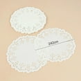 thumbnail image 1 of 100Pcs Round Paper Lace Doilies Cake Placemat Party Wedding Baking Decoration, 1 of 11