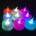 thumbnail image 6 of Amazingfashion Color Changing LED Tea Lights, Flameless Candles, Multicolor, 6 Count, 6 of 9