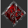 thumbnail image 2 of 14.5" Square Modern Abstract Metal Wall Art Home Décor with Swirl Design - Red, 2 of 5