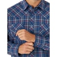 thumbnail image 4 of Wrangler Men's Long Sleeve 2 Pocket Plaid Woven Western Shirt, 4 of 4