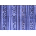 thumbnail image 1 of Ahgly Company Machine Washable Indoor Rectangle Southwestern Blue Country Area Rugs, 5' x 8', 1 of 4