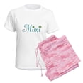 thumbnail image 6 of CafePress - Mimi Green Flowers Pajamas - Women's Short Sleeve Print T-Shirt and Pants Light Cotton Pajama Set, 6 of 7