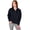 Navy, variant on Apparel 5628 Women's Willow Half Zip Sweatshirt-Oatmeal Heather-XXL