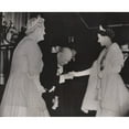 thumbnail image 2 of Prime Minister Winston Churchill And Lady Churchill Bows To Queen Elizabeth As She Arrives At His Retirement Dinner In, 2 of 2